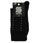 Premier Socks Elegant Men's Socks with Small Pattern s.25 Black