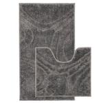 Dariana Joy Bath Mats 57х50cm, 57х100cm 2pcs Grey Abstraction
