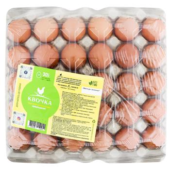 Яйця курячі Квочка столові С1 30шт - купити, ціни на Auchan - фото 1