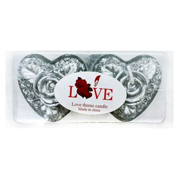 Свічки Засніжене серце 2шт в асортименті - купити, ціни на Чудо Маркет - фото 3