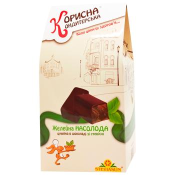 Korysna Kondyterska Zheleyna Nasoloda Candies in Chocolate with Stevia 150g - buy, prices for MegaMarket - photo 1