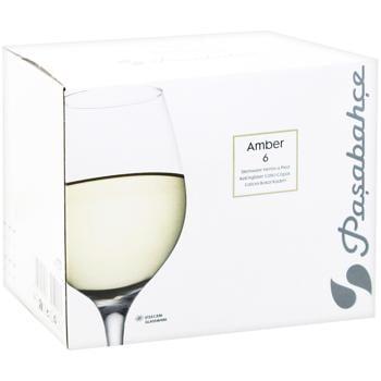 Pasabahce Amber Set of Wine Glasses 295ml 6pcs - buy, prices for Auchan - photo 3