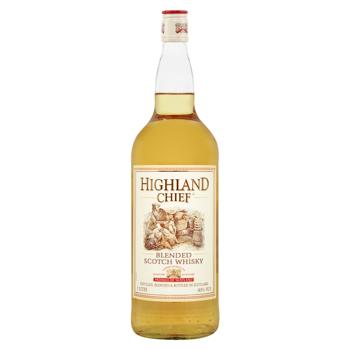 Виски Highland Chief 3 YO Blended 40% 1л - купить, цены на Cупермаркет "Харьков" - фото 1