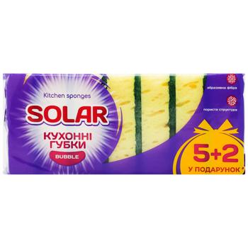 Губки кухонні Добра Solar Bubble 7шт - купити, ціни на Ідеал - фото 1