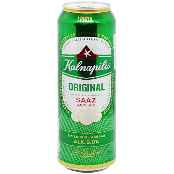 Kalnapilis Original Light Beer 5% 0.568l - buy, prices for ULTRAMARKET - photo 1