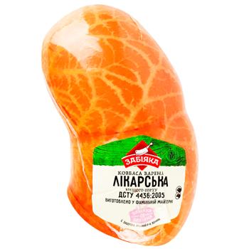 Колбаса Забіяка Докторская вареная высший сорт - купить, цены на - фото 2