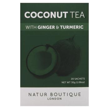 Natur Boutique Coconut Tea with Ginger and Turmeric 1.5g*20pcs - buy, prices for MegaMarket - photo 2