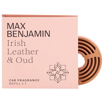 Запаска до автомобільного аромадиспенсера Max Benjamin Irish Leather & Oud 1 шт - купити, ціни на WINETIME - фото 1