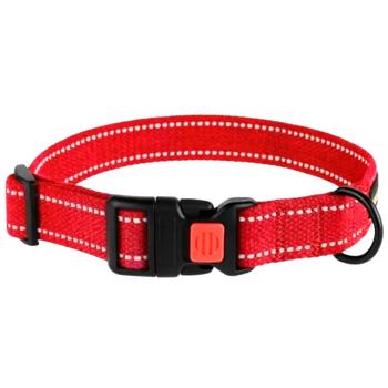 Barksi BronzeDog Сotton Canvas Dog Collar S 25-33cm/16mm Red - buy, prices for MasterZoo - photo 1
