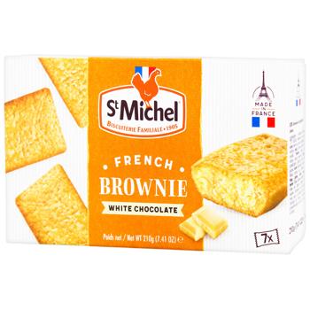 St Michel Brownie with White Chocolate 210g