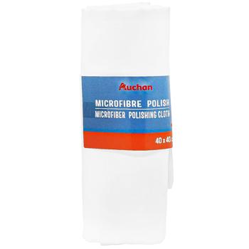 Серветка для полірування Auchan мікрофібра 40х40см