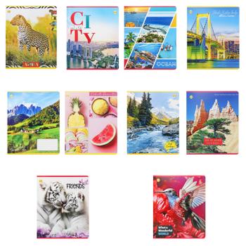 Зошит Тетрада в лінію 36арк. в асортименті - купити, ціни на ULTRAMARKET - фото 1