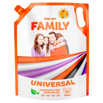 For My Family Universal Washing Gel 2kg - buy, prices for EKO Market - photo 1