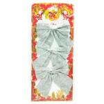 Набор бантов серебряные 3шт 10*11см