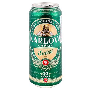 Karlova Krcma Svetle Light Filtered Beer 4% 0.5l - buy, prices for COSMOS - photo 1