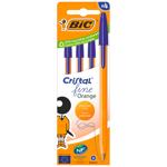 Ручка BIC Orange кулькова синя 4шт