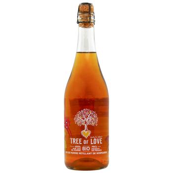 Сок яблочный Tree of Love среднегазированный 0,75л