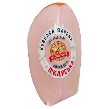 Колбаса Салтівський МК Докторская вареная высший сорт - купить, цены на Чудо Маркет - фото 3