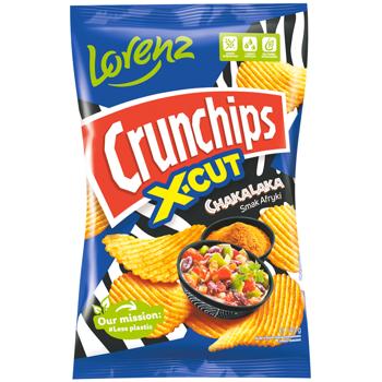 Чипси Crunchips X-Cut хвилясті зі смаком чакалака 140г - купити, ціни на NOVUS - фото 1