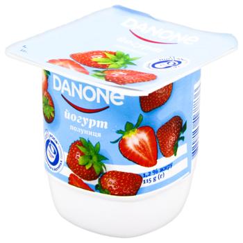 Danone Strawberry Yogurt 1.2% 115g