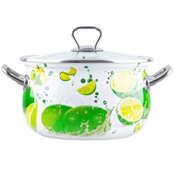 Кастрюля Gusto Premium Яркие лаймы 18см 3,1л