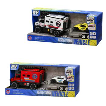 Cars S Police Truck with Trailer and Sports Car Toy in Assortment