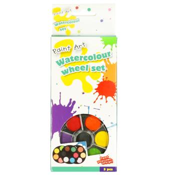 Watercolor Paints with a Brush 18pcs