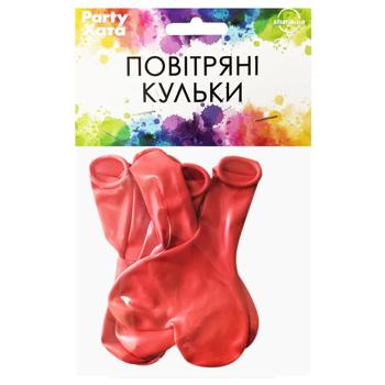 Party Khata Heart Latex Balloons 25cm 5pcs Red