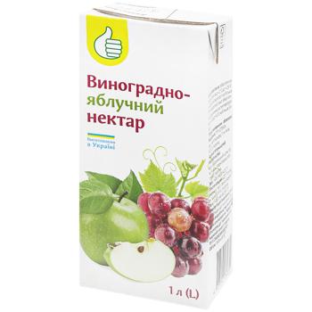 Auchan Grape-Apple Nectar 1l