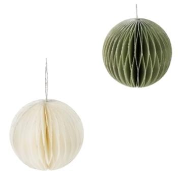 Куля ялинкова Koopman паперова 10см в асортименті