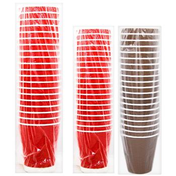 Aro Mix Corrugated Cup 270ml 20pcs - buy, prices for METRO - photo 1