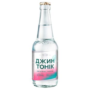 Obolon Jin Tonic Low-Alcohol Beverage 0.33l glass - buy, prices for MegaMarket - photo 1