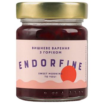 Варенье Endorfine вишневое с грецким орехом 234г - купить, цены на Чудо Маркет - фото 2