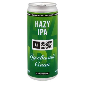 Пиво Underwood Hazy IPA світле 5% 0,33л