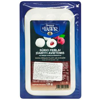 Сырные шарики El Pastor с малиной 45% 125г - купить, цены на Восторг - фото 1