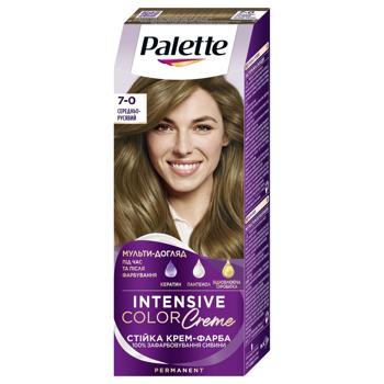 Schwarzkopf Palette Intensive Color Creme N6 (7-0) Middle Blonde - buy, prices for COSMOS - photo 1