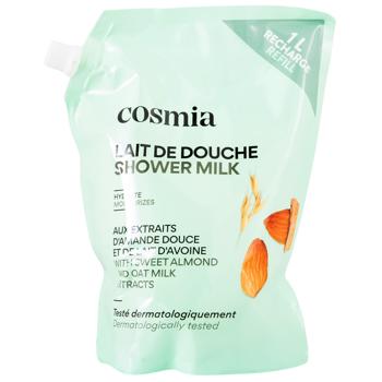 Cosmia Shower Milk with Sweet Almond and Oat Milk Extracts 1l