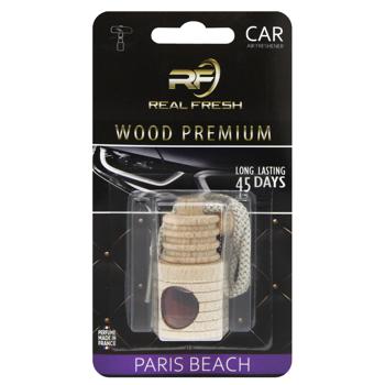 Ароматизатор Real Fresh Wood Premium Парижский пляж - купить, цены на Идеал - фото 1