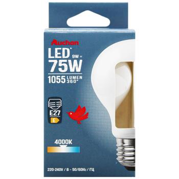Лампа Auchan LED 9W E27 4000K - купити, ціни на Auchan - фото 2