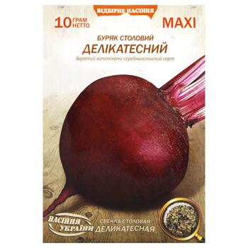 Насіння Насіння України Махі Буряк столовий Делікатесний 10г