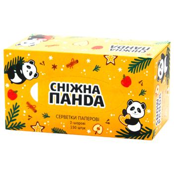 Салфетки косметические Снежная Панда двухcлойные 150шт - купить, цены на За Раз - фото 3
