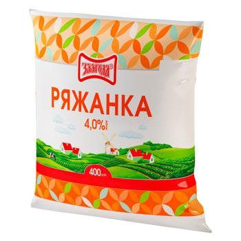 Ряжанка Злагода 4% 400г