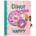 Блокнот Malevaro Пончики на замочку 56 аркушів