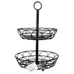 Double Metal Fruit Bowl