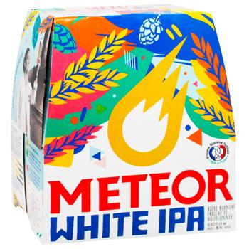 Meteor White IPA Pack Light Unfiltered Beer 5% 6pcs*250ml - buy, prices for - photo 3