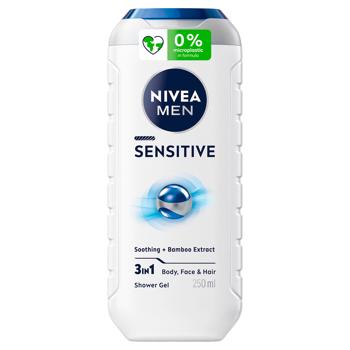 Nivea Men Sensitive Shower Gel 3 in 1 250ml - buy, prices for Za Raz - photo 1