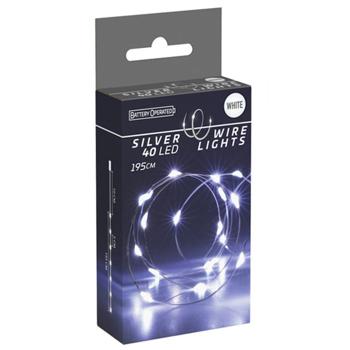 Гирлянда внутренняя 40LED холодный белый 195см - купить, цены на - фото 2