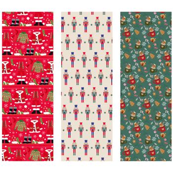 Auchan Christmas Gift Wrapping Paper 0.7х2m in assortment - buy, prices for Auchan - photo 1