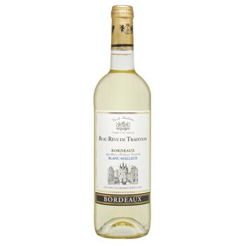 Вино Beau Reve de Tradition Blanc Moelleux Bordeaux біле напівсолодке 11% 0,75л - купити, ціни на NOVUS - фото 1
