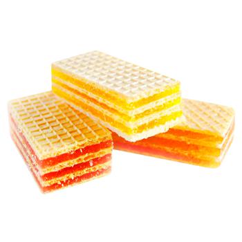 Vista Assorted Jelly Waffles with Raspberry, Lemon and Orange Flavor - buy, prices for Vostorg - photo 1